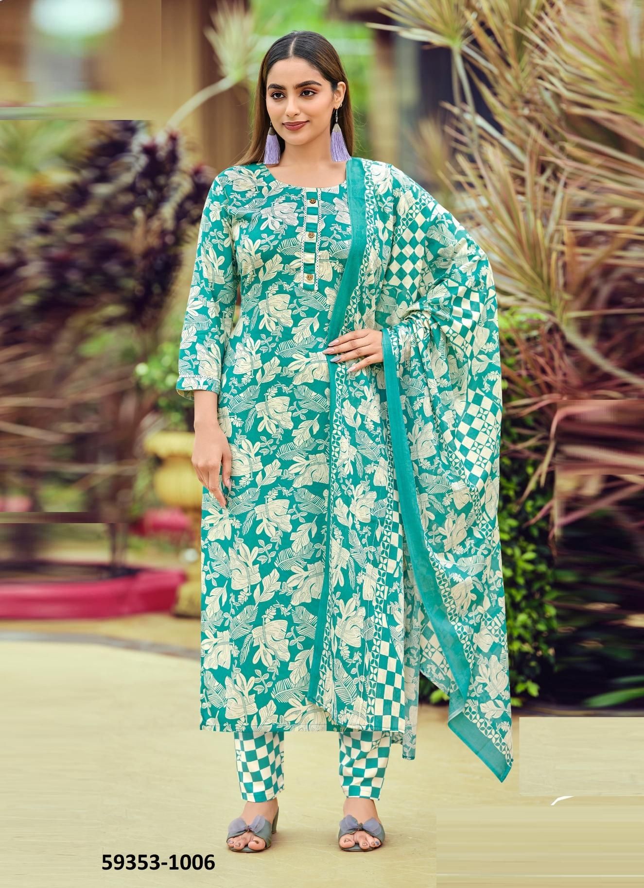 CELEBRITY 2 - Catalog # 59353 (Set of 6 Readymade Salwar Suits) by Brand TIPS & TOPS