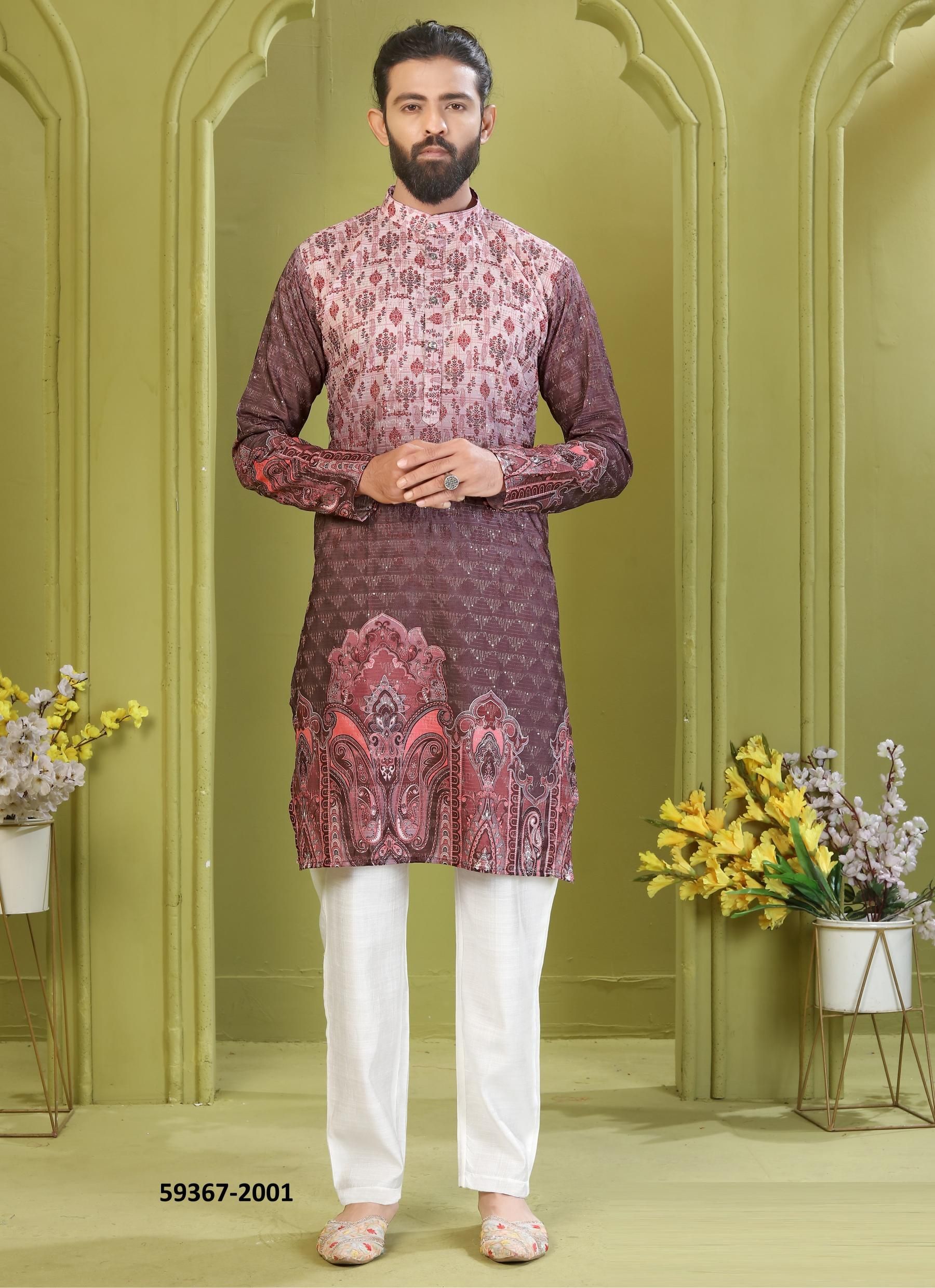 AAVYAAR 1 - Catalog # 59367 (Set of 6 Men's Ethnic Wear) by Brand DESI MUSE AAVYAAR 1 - Catalog # 59367 (Set of 6 Men's Ethnic Wear) by Brand DESI MUSE