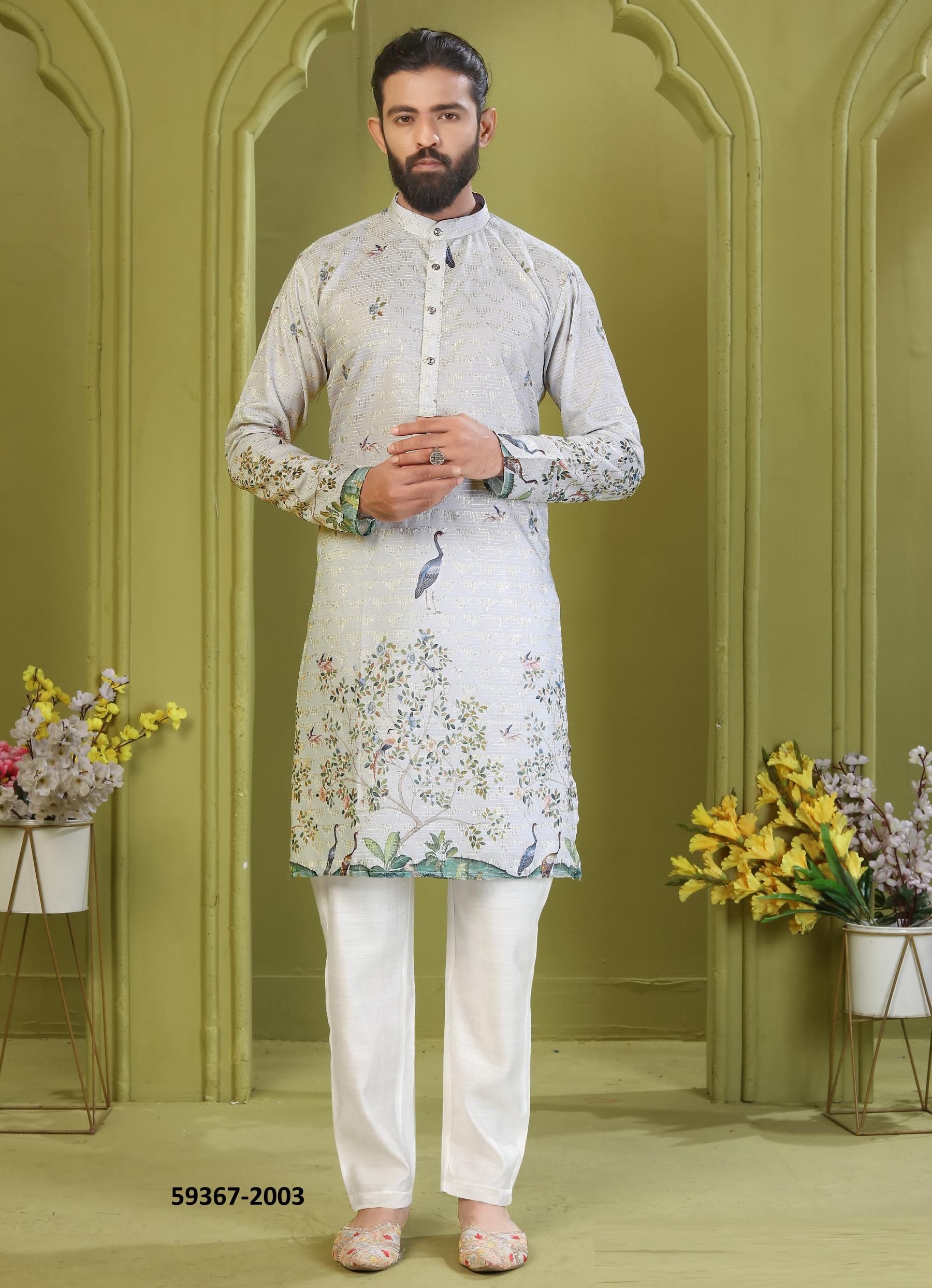 AAVYAAR 1 - Catalog # 59367 (Set of 6 Men's Ethnic Wear) by Brand DESI MUSE AAVYAAR 1 - Catalog # 59367 (Set of 6 Men's Ethnic Wear) by Brand DESI MUSE
