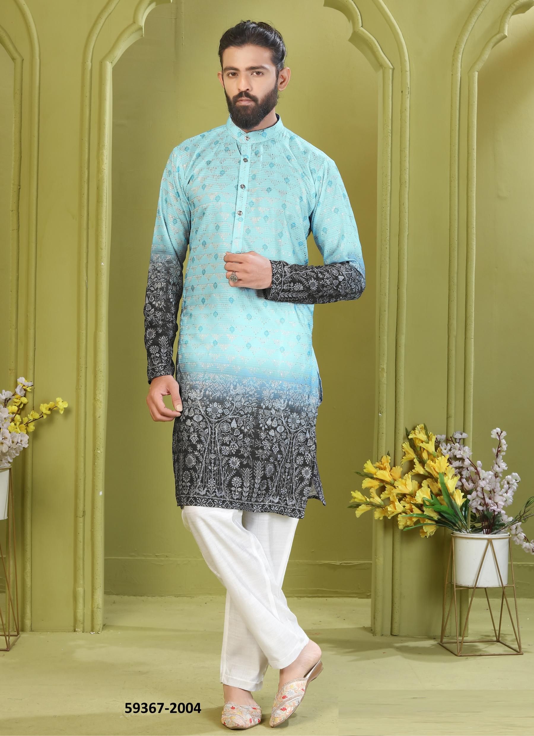 AAVYAAR 1 - Catalog # 59367 (Set of 6 Men's Ethnic Wear) by Brand DESI MUSE AAVYAAR 1 - Catalog # 59367 (Set of 6 Men's Ethnic Wear) by Brand DESI MUSE