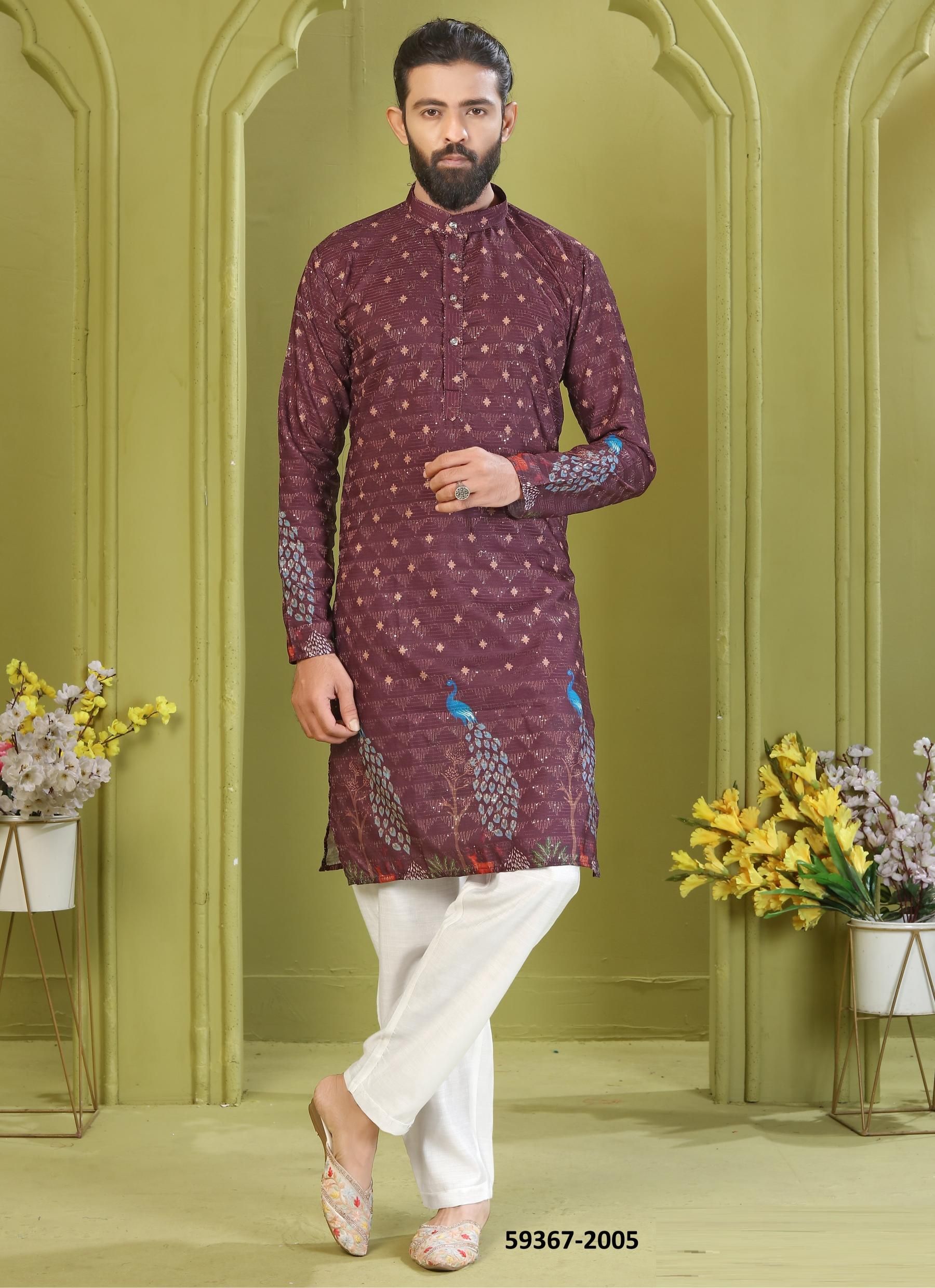 AAVYAAR 1 - Catalog # 59367 (Set of 6 Men's Ethnic Wear) by Brand DESI MUSE AAVYAAR 1 - Catalog # 59367 (Set of 6 Men's Ethnic Wear) by Brand DESI MUSE