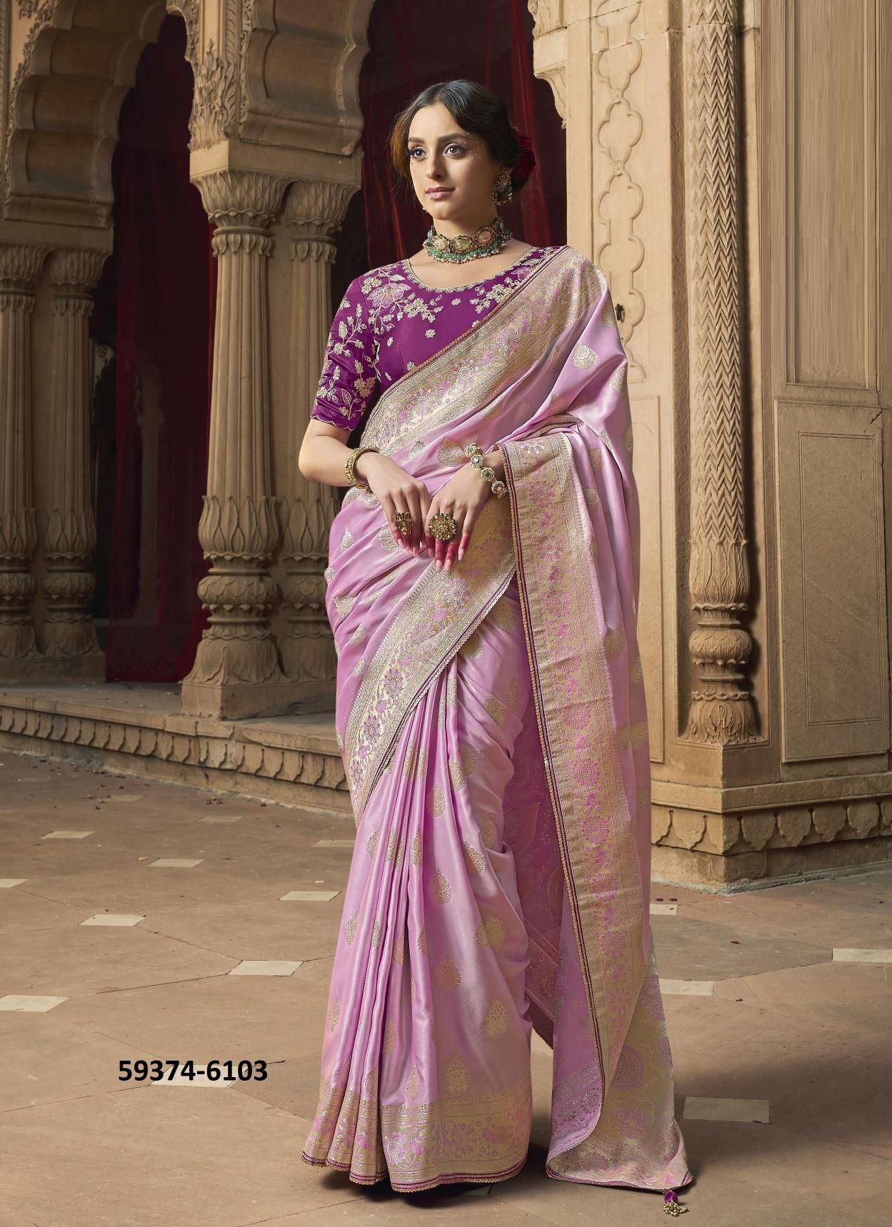 KAYA - Catalog # 59374 (Set of 8 Sarees) by Brand KIRA FASHIONS