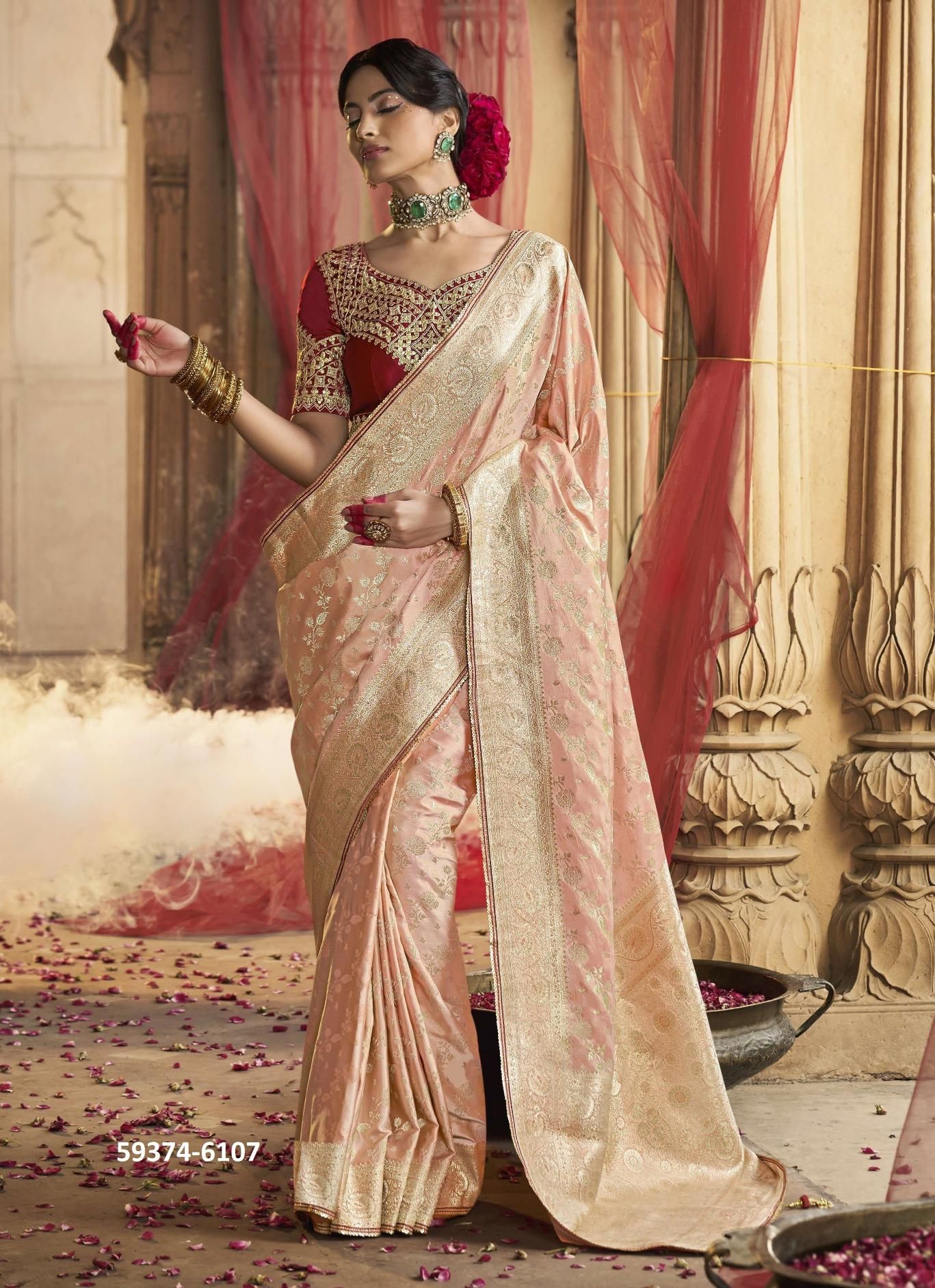 KAYA - Catalog # 59374 (Set of 8 Sarees) by Brand KIRA FASHIONS