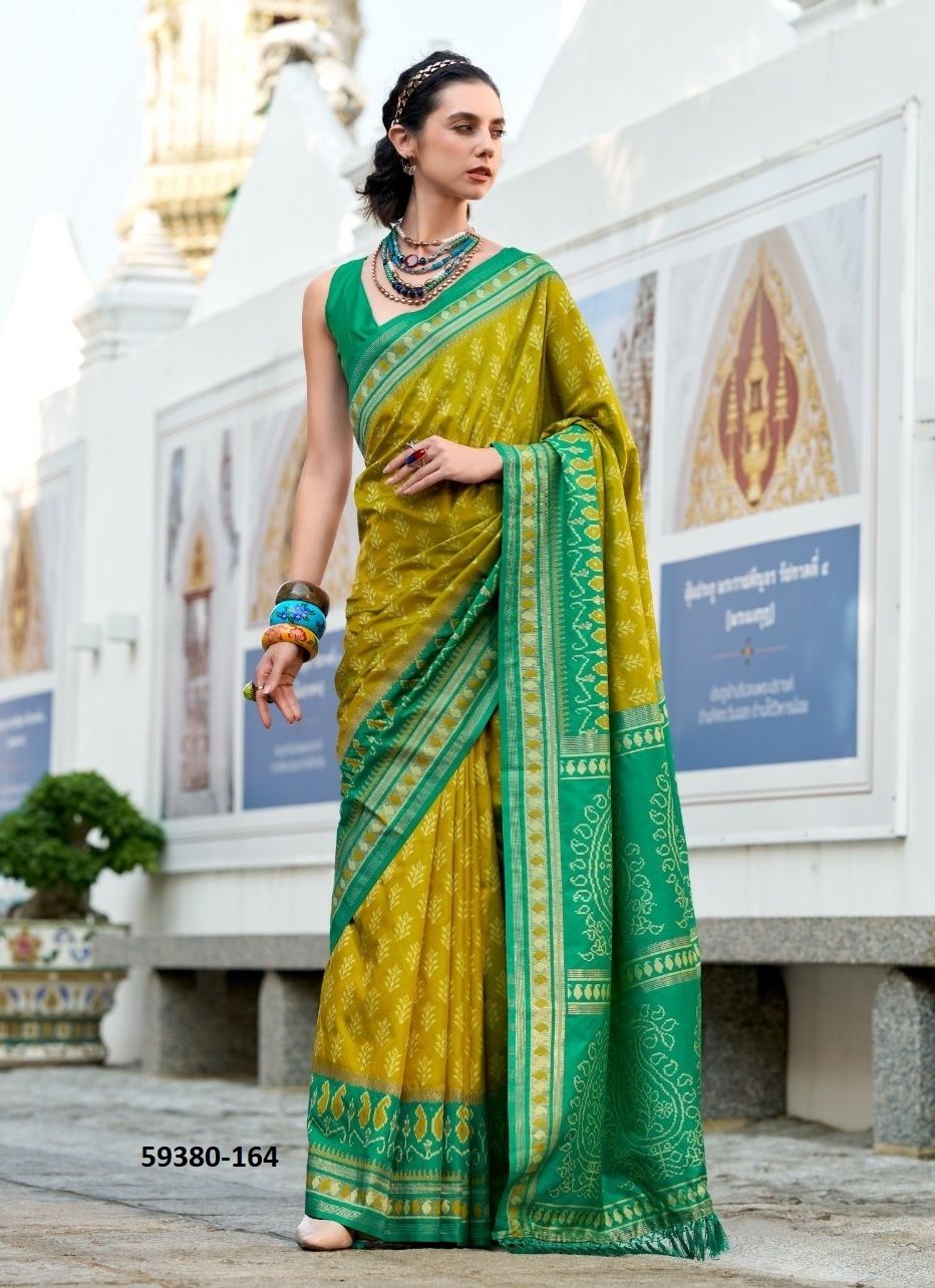TAJ MAHAL 2 - Catalog # 59380 (Set of 8 Sarees) by Brand MEHERIYA