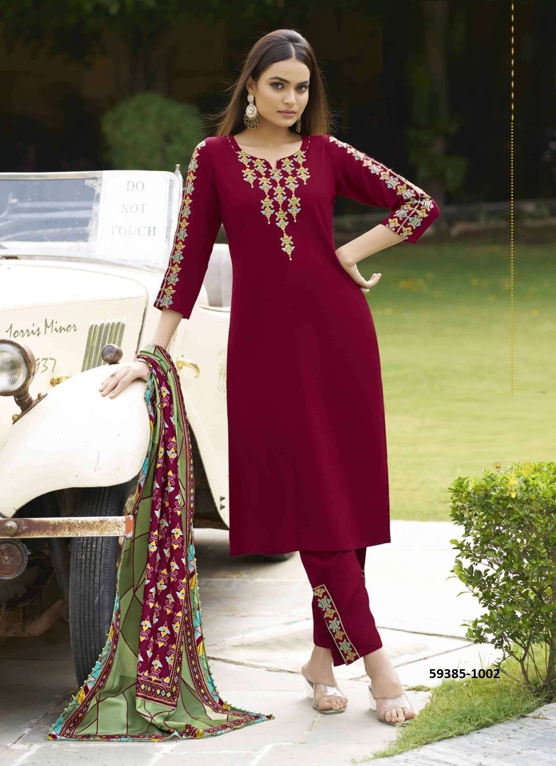 ANIKA - Catalog # 59385 (Set of 6 Readymade Salwar Suits) by Brand KARISSA ANIKA - Catalog # 59385 (Set of 6 Readymade Salwar Suits) by Brand KARISSA