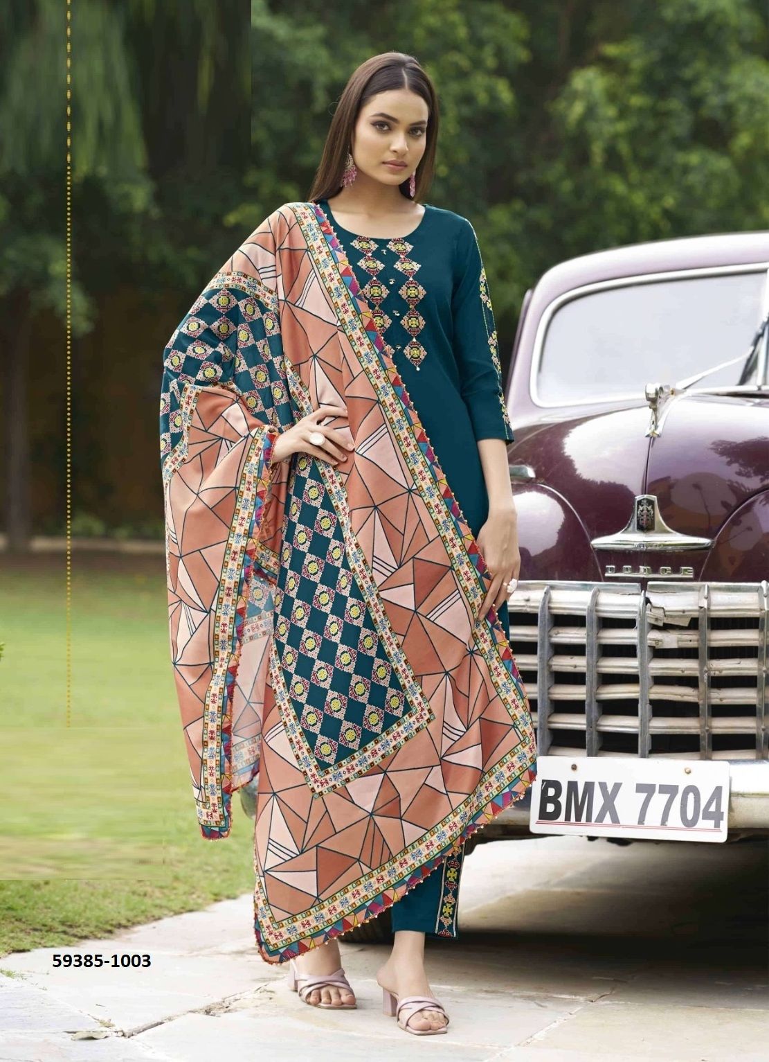 ANIKA - Catalog # 59385 (Set of 6 Readymade Salwar Suits) by Brand KARISSA ANIKA - Catalog # 59385 (Set of 6 Readymade Salwar Suits) by Brand KARISSA