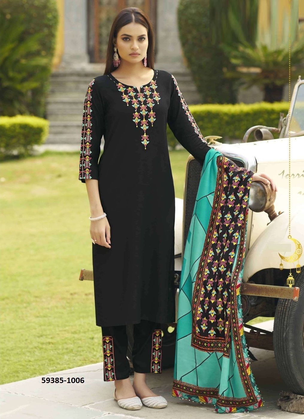 ANIKA - Catalog # 59385 (Set of 6 Readymade Salwar Suits) by Brand KARISSA ANIKA - Catalog # 59385 (Set of 6 Readymade Salwar Suits) by Brand KARISSA