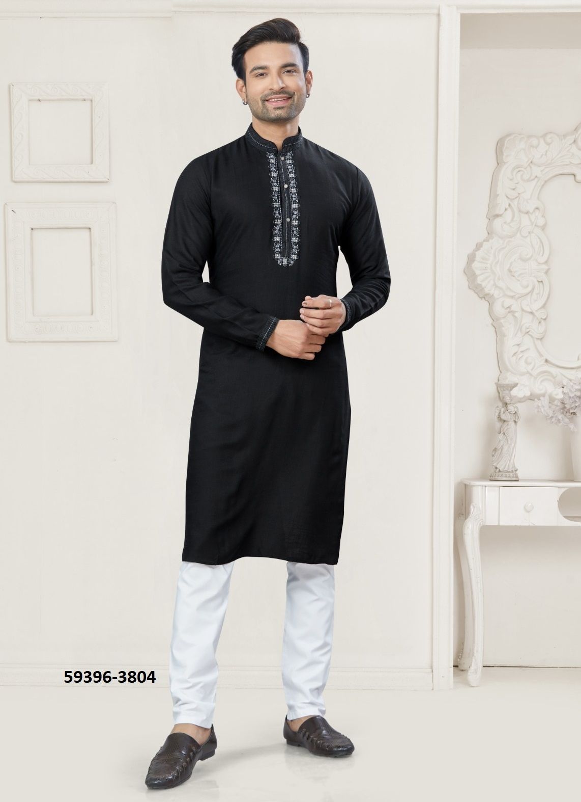 WEDDING COLLECTION 38 - Catalog # 59396 (Set of 6 Men's Ethnic Wear) by Brand DESI MUSE