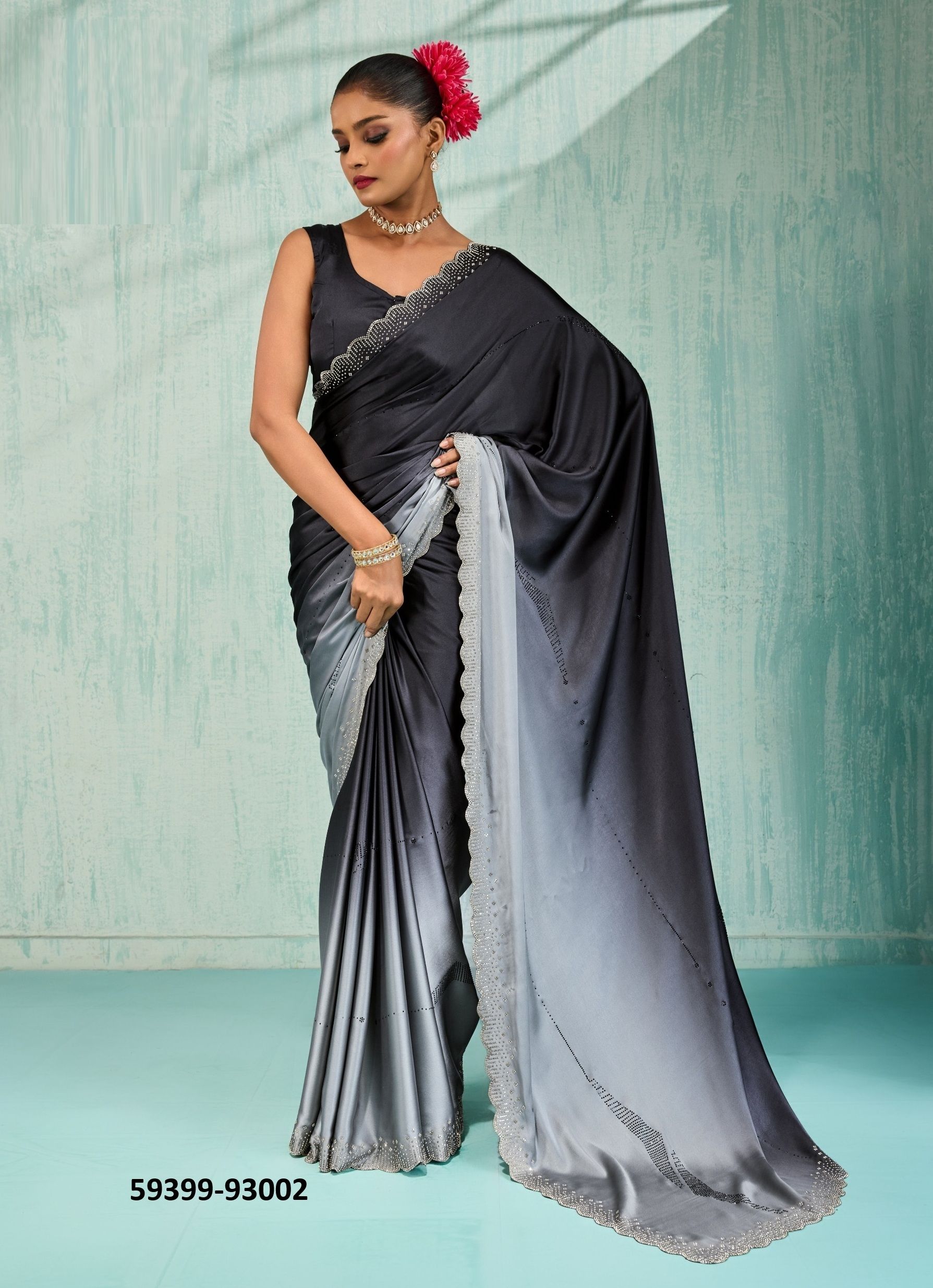 ZUREEN - Catalog # 59399 (Set of 2 Sarees) by Brand S-ETHNIC LIFESTYLE