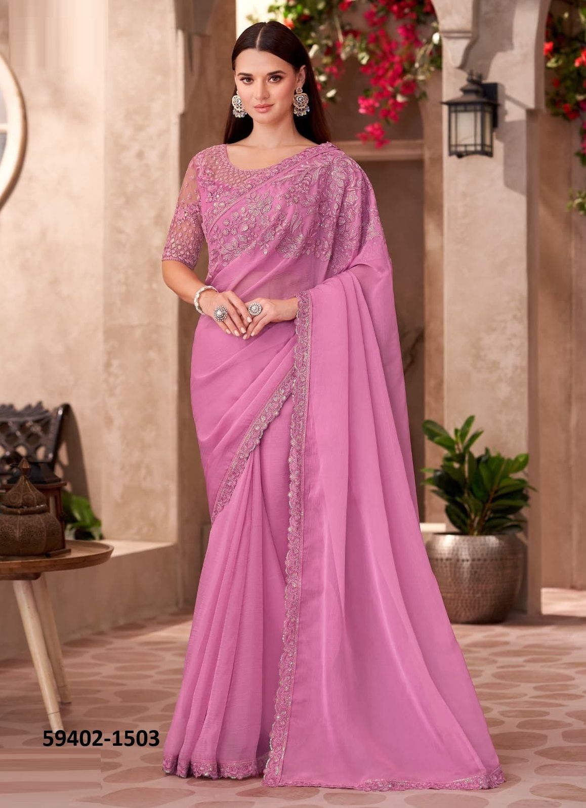 SANDALWOOD 15 - Catalog # 59402 (Set of 18 Sarees) by Brand THE FASHION HUB
