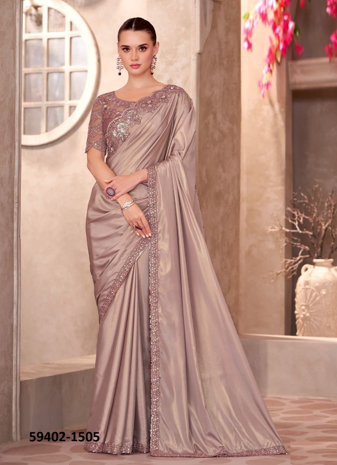SANDALWOOD 15 - Catalog # 59402 (Set of 18 Sarees) by Brand THE FASHION HUB