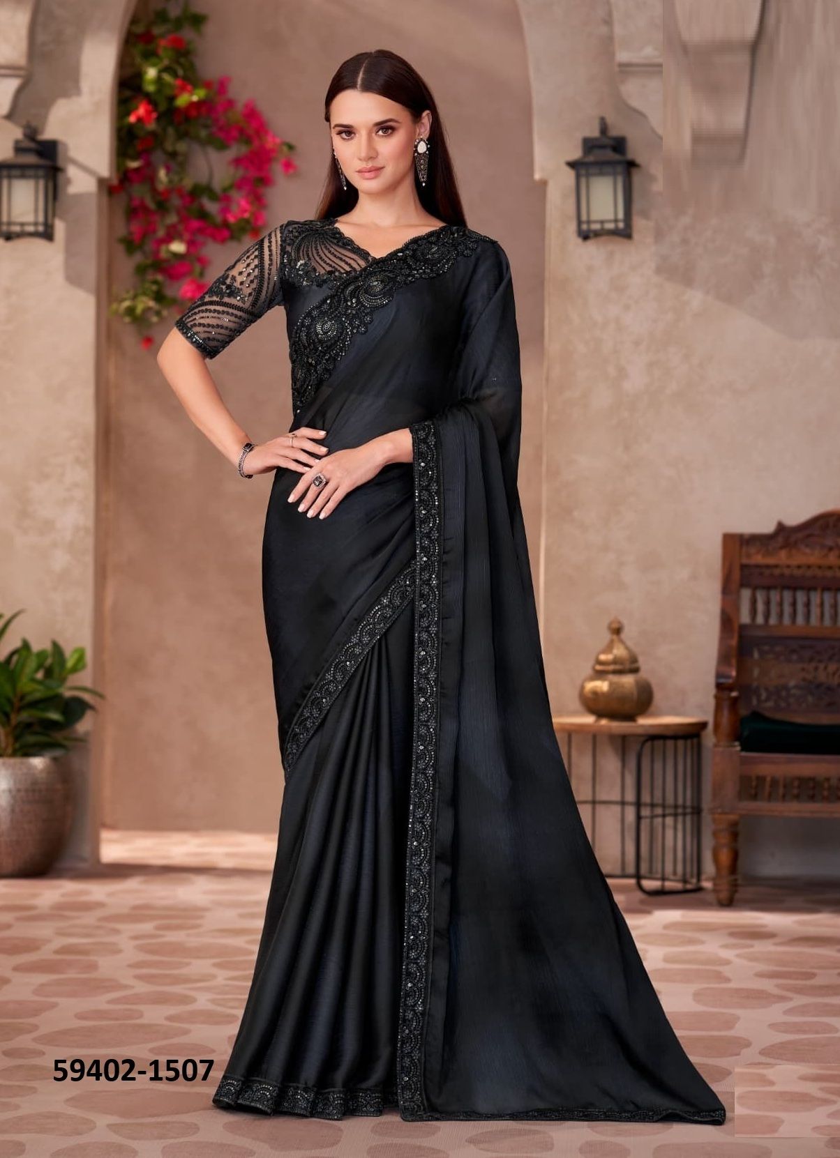 SANDALWOOD 15 - Catalog # 59402 (Set of 18 Sarees) by Brand THE FASHION HUB