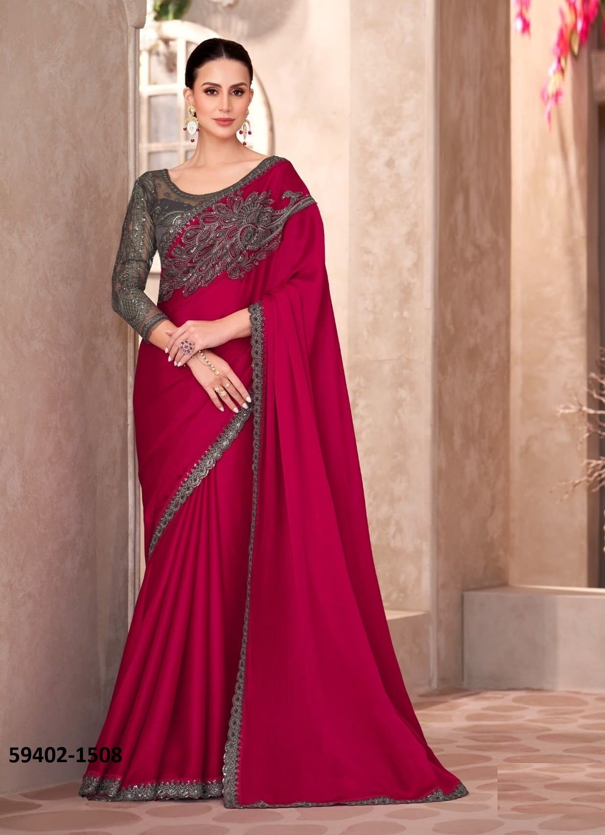 SANDALWOOD 15 - Catalog # 59402 (Set of 18 Sarees) by Brand THE FASHION HUB