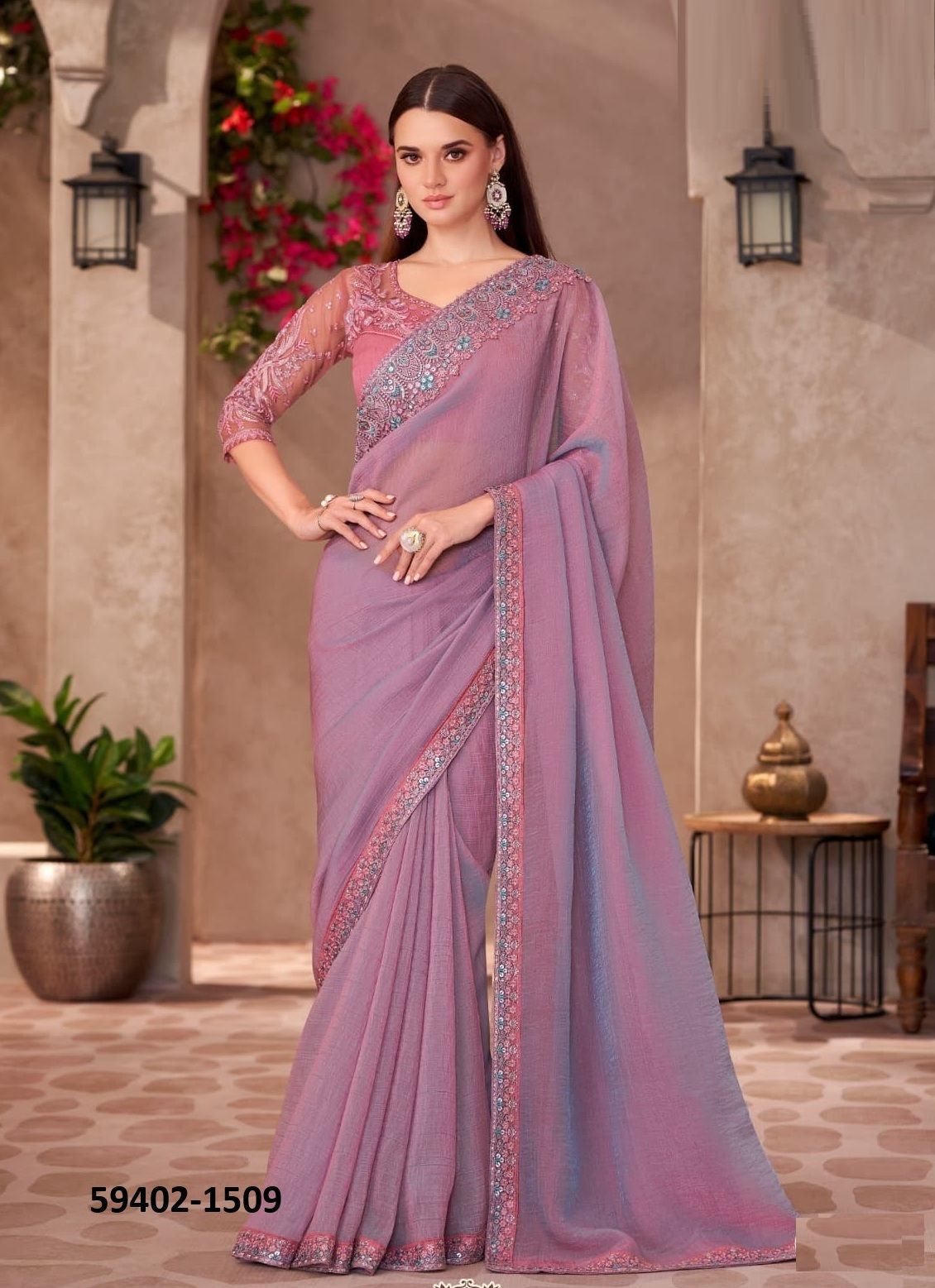 SANDALWOOD 15 - Catalog # 59402 (Set of 18 Sarees) by Brand THE FASHION HUB