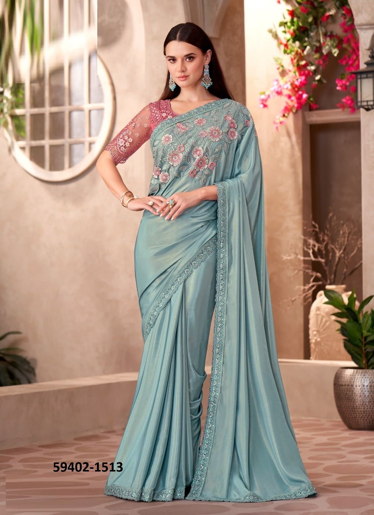 SANDALWOOD 15 - Catalog # 59402 (Set of 18 Sarees) by Brand THE FASHION HUB