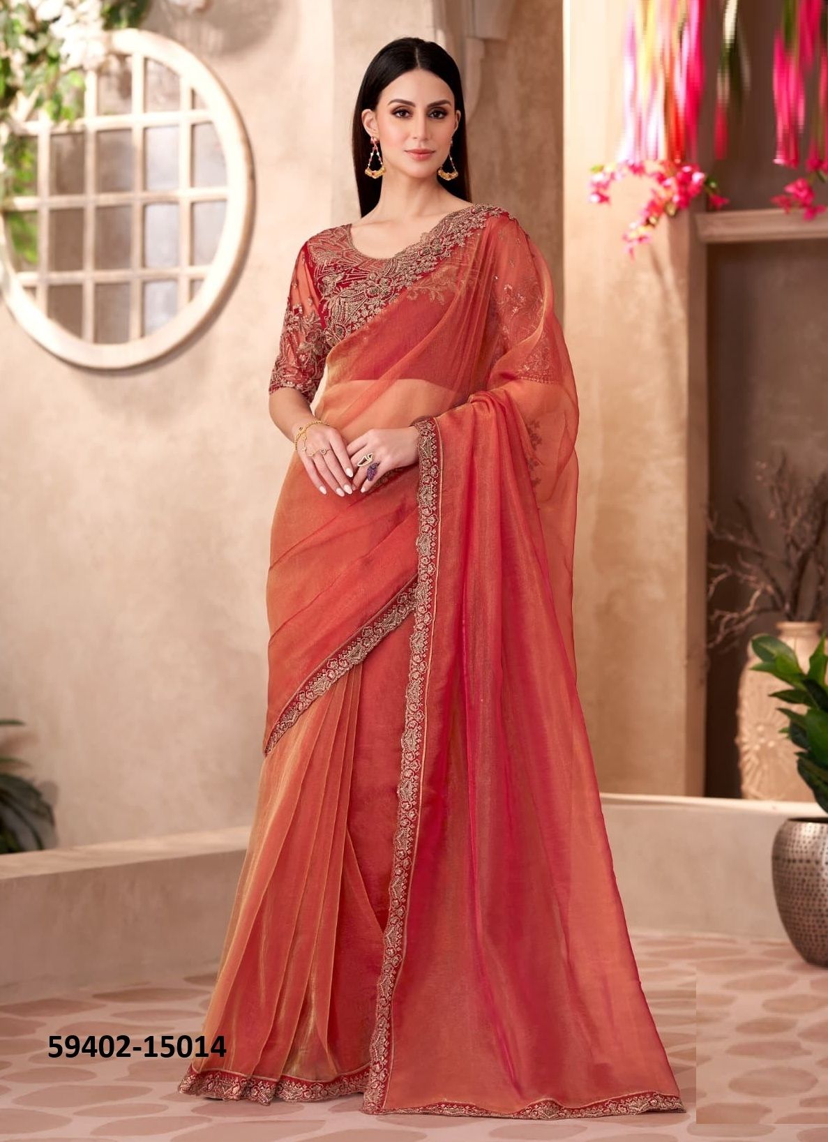 SANDALWOOD 15 - Catalog # 59402 (Set of 18 Sarees) by Brand THE FASHION HUB