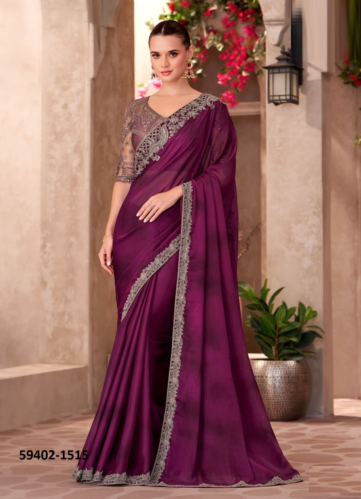 SANDALWOOD 15 - Catalog # 59402 (Set of 18 Sarees) by Brand THE FASHION HUB