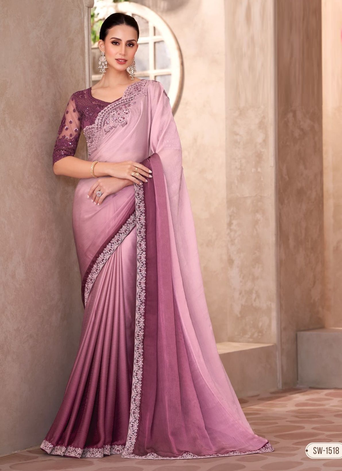 SANDALWOOD 15 - Catalog # 59402 (Set of 18 Sarees) by Brand THE FASHION HUB