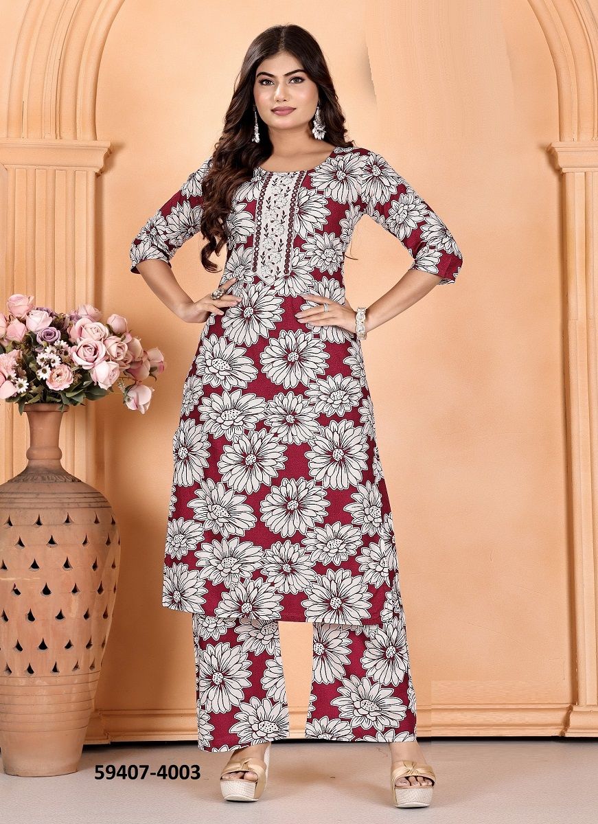 CHINGARI 4 - Catalog # 59407 (Set of 8 Tops With Bottoms) by Brand PADMAVATI TEXTILES