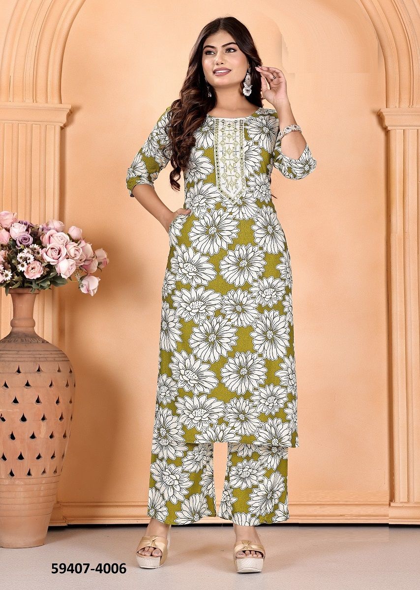 CHINGARI 4 - Catalog # 59407 (Set of 8 Tops With Bottoms) by Brand PADMAVATI TEXTILES