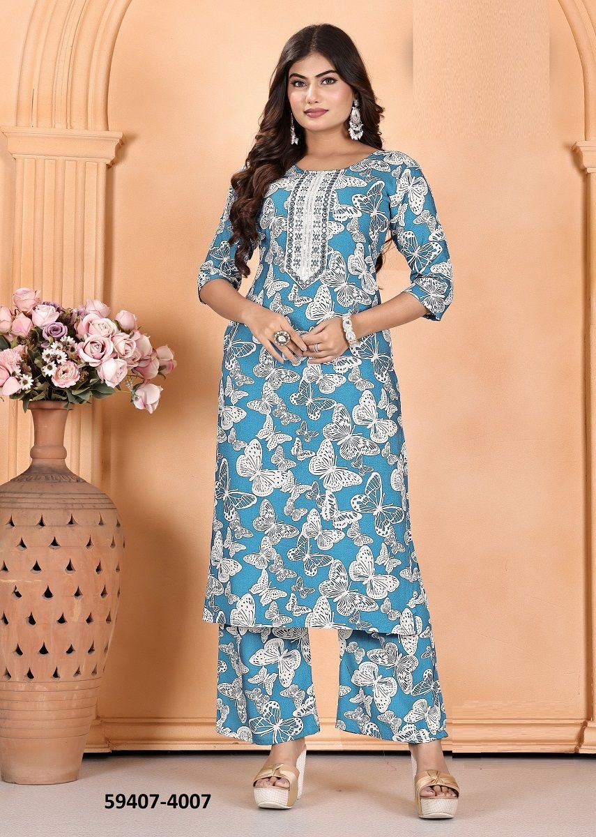 CHINGARI 4 - Catalog # 59407 (Set of 8 Tops With Bottoms) by Brand PADMAVATI TEXTILES