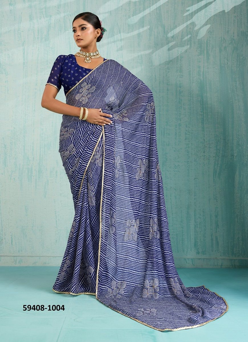 VIOLIN - Catalog # 59408 (Set of 10 Sarees) by Brand STAVAN VIOLIN - Catalog # 59408 (Set of 10 Sarees) by Brand STAVAN