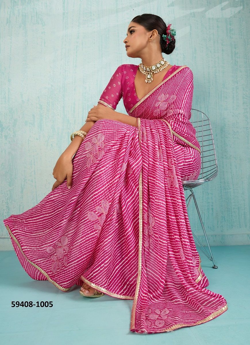 VIOLIN - Catalog # 59408 (Set of 10 Sarees) by Brand STAVAN VIOLIN - Catalog # 59408 (Set of 10 Sarees) by Brand STAVAN