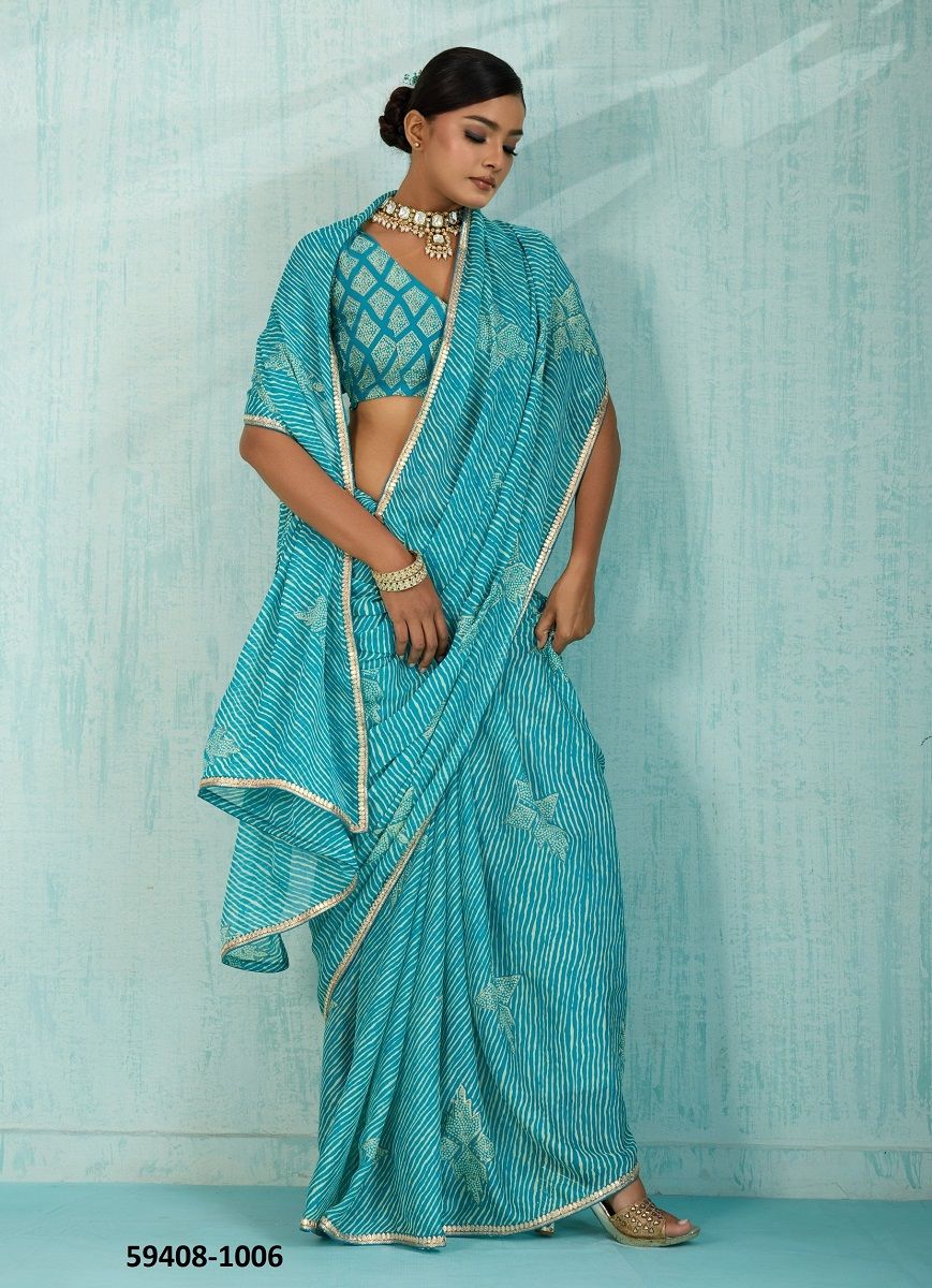 VIOLIN - Catalog # 59408 (Set of 10 Sarees) by Brand STAVAN VIOLIN - Catalog # 59408 (Set of 10 Sarees) by Brand STAVAN
