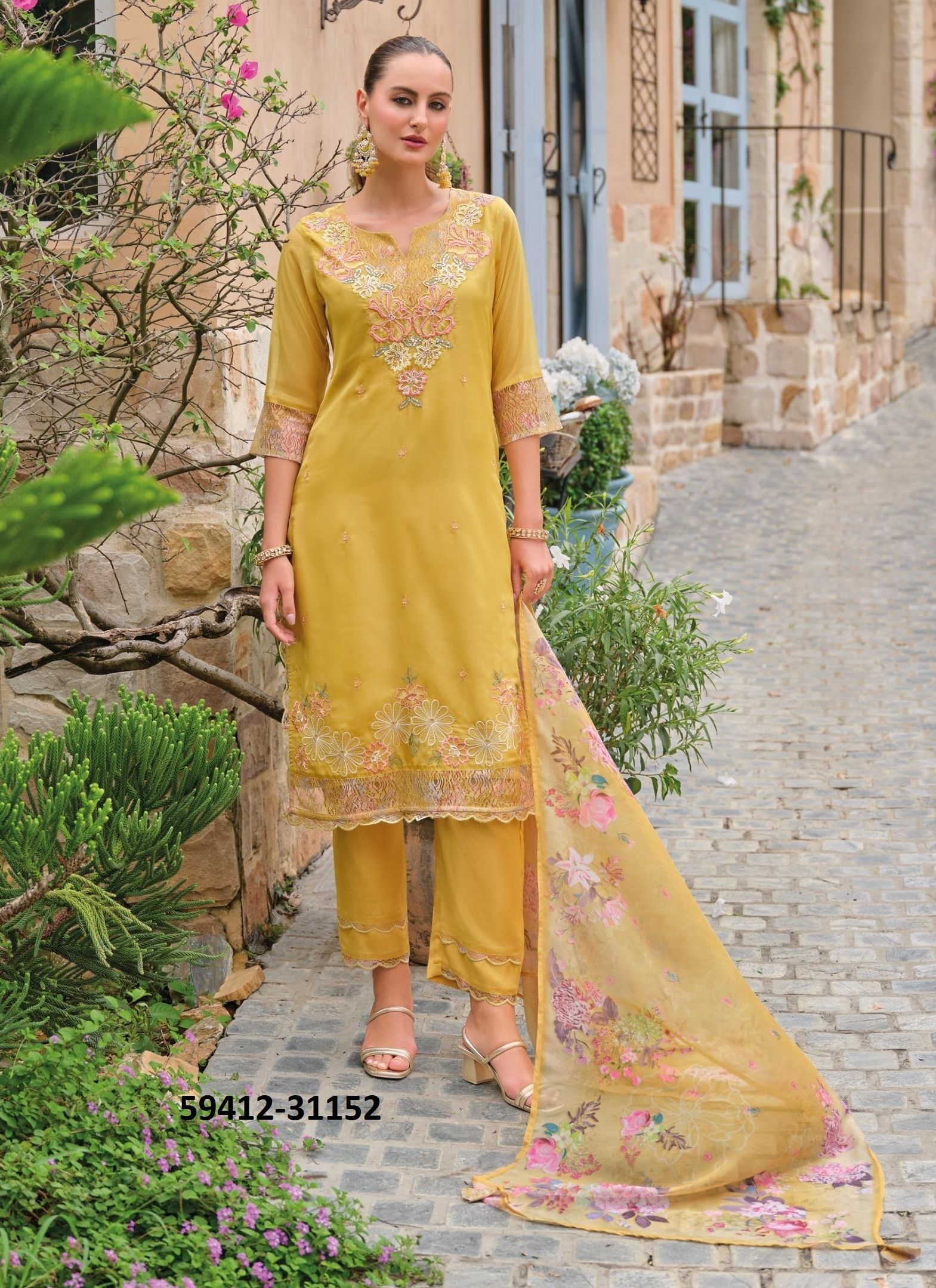 INAYA 3 - Catalog # 59412 (Set of 4 Readymade Salwar Suits) by Brand LADY LEELA INAYA 3 - Catalog # 59412 (Set of 4 Readymade Salwar Suits) by Brand LADY LEELA