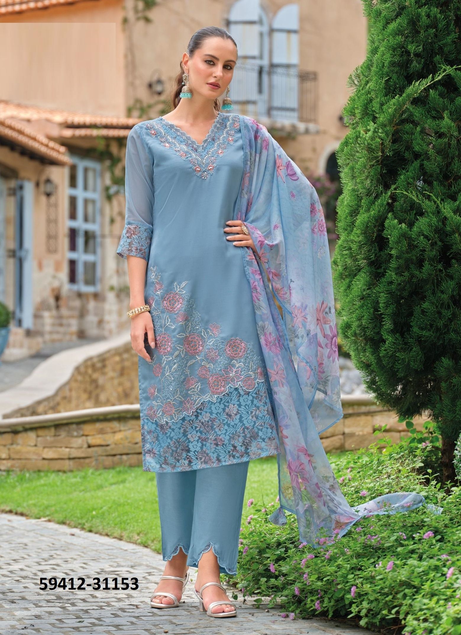 INAYA 3 - Catalog # 59412 (Set of 4 Readymade Salwar Suits) by Brand LADY LEELA INAYA 3 - Catalog # 59412 (Set of 4 Readymade Salwar Suits) by Brand LADY LEELA