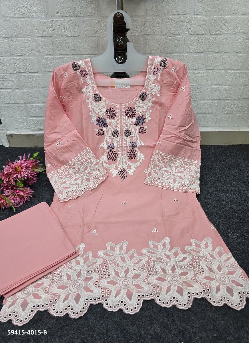 RAHEJA - Catalog # 59415 (Set of 4 SIZE-SETS [Tops With Bottoms]) by Brand AFSANA