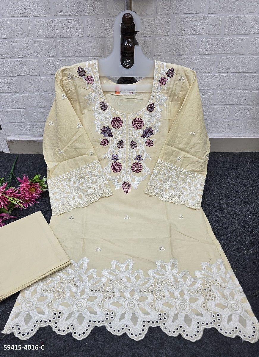 RAHEJA - Catalog # 59415 (Set of 4 SIZE-SETS [Tops With Bottoms]) by Brand AFSANA