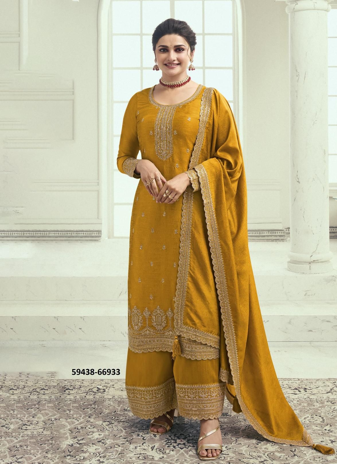 SHAHEEN 7 - Catalog # 59438 (Set of 4 Semi-Stitched / Un-Stitched Suits) by Brand VINAY FASHION LLP