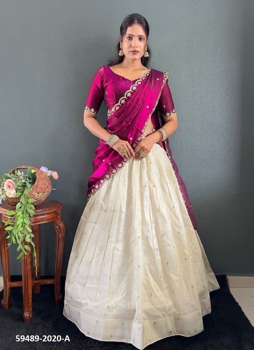 KALINI - Catalog # 59489 (Set of 5 Semi-Stitched Lehengas) by Brand MEHERIYA KALINI - Catalog # 59489 (Set of 5 Semi-Stitched Lehengas) by Brand MEHERIYA