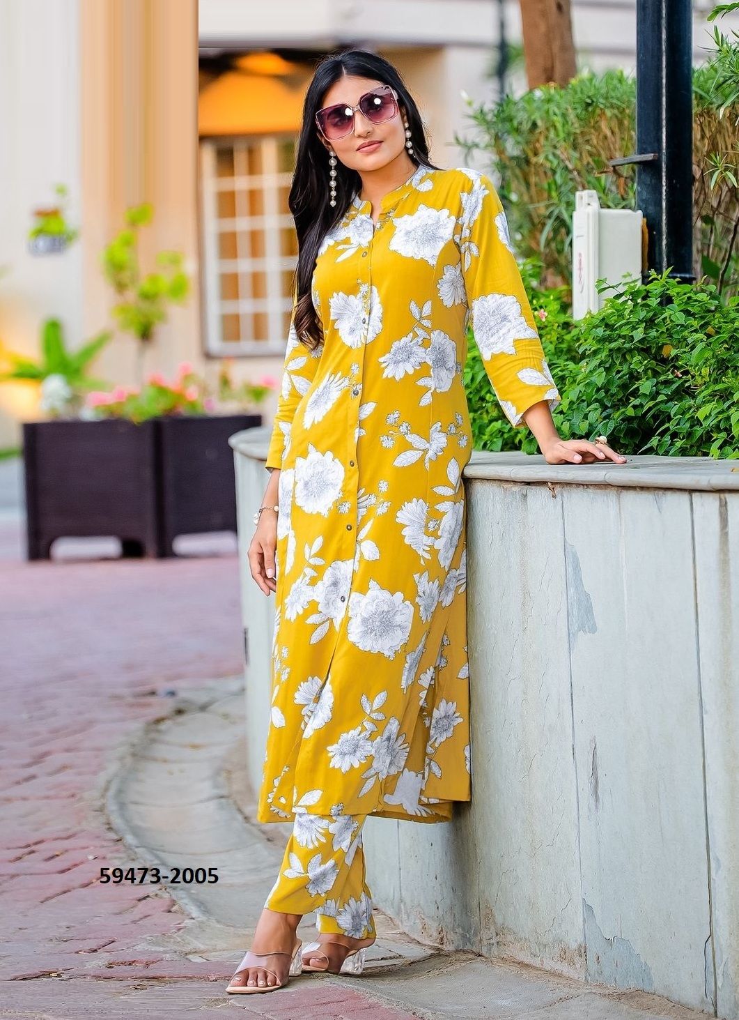 SANKALP - Catalog # 59473 (Set of 6 Tops With Bottoms) by Brand WOOGLEE FASHIONS