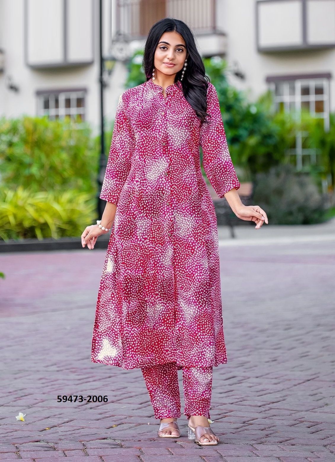 SANKALP - Catalog # 59473 (Set of 6 Tops With Bottoms) by Brand WOOGLEE FASHIONS