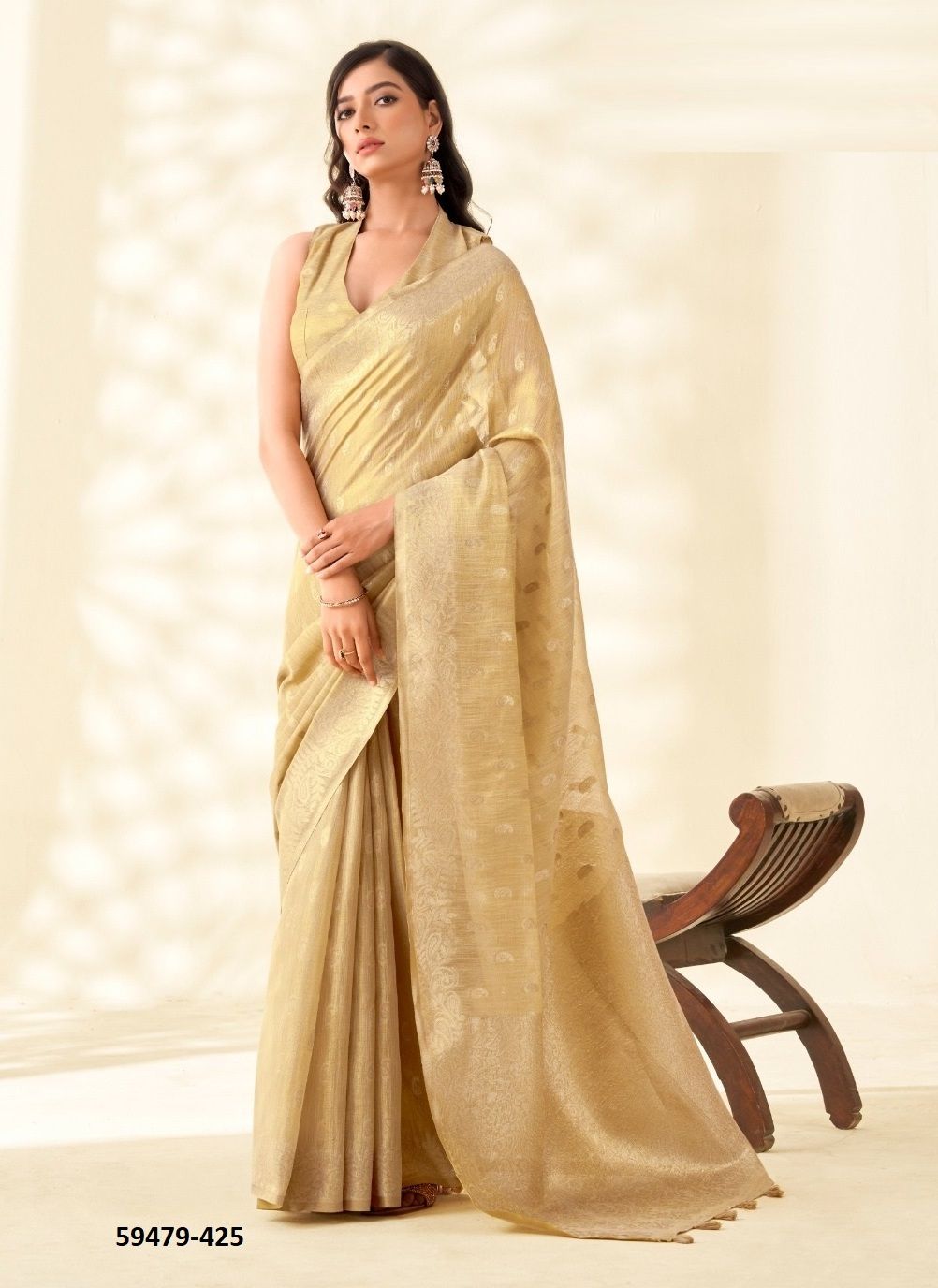 KANVAS SILK - Catalog # 59479 (Set of 6 Sarees) by Brand AABHARAN KANVAS SILK - Catalog # 59479 (Set of 6 Sarees) by Brand AABHARAN