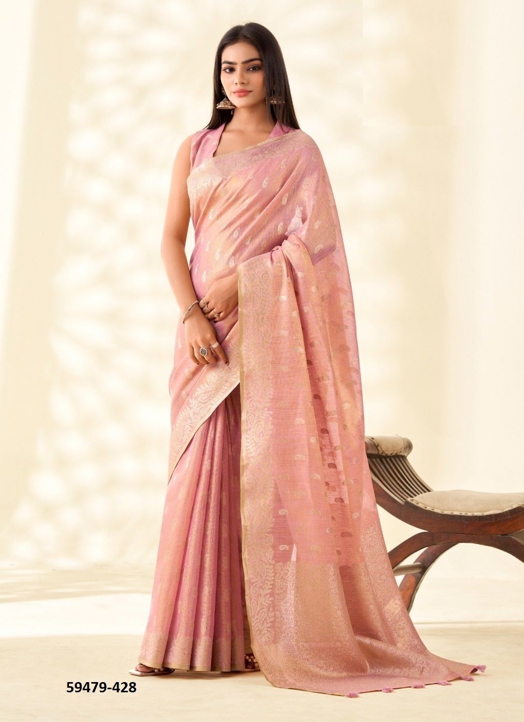 KANVAS SILK - Catalog # 59479 (Set of 6 Sarees) by Brand AABHARAN KANVAS SILK - Catalog # 59479 (Set of 6 Sarees) by Brand AABHARAN