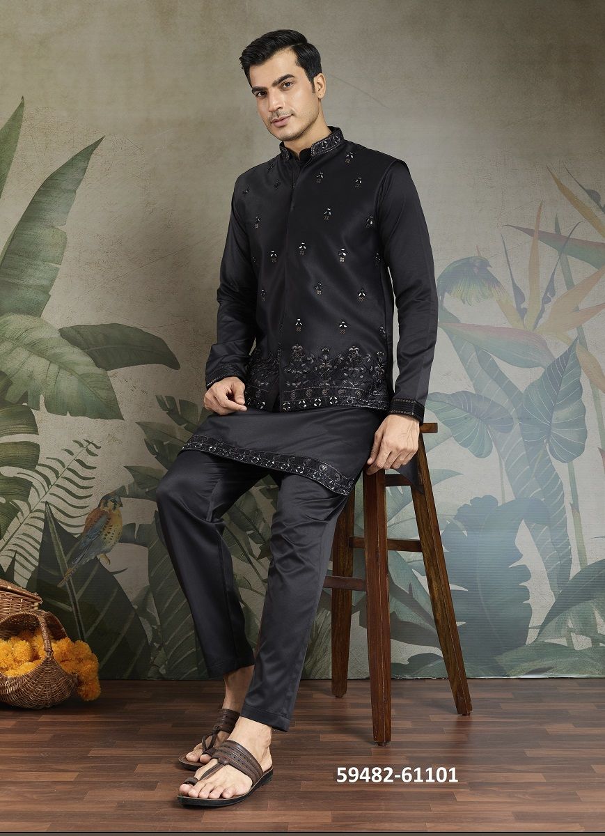 MAHARAJA MODE - Catalog # 59482 (Set of 5 Men's Ethnic Wear) by Brand DESI MUSE MAHARAJA MODE - Catalog # 59482 (Set of 5 Men's Ethnic Wear) by Brand DESI MUSE