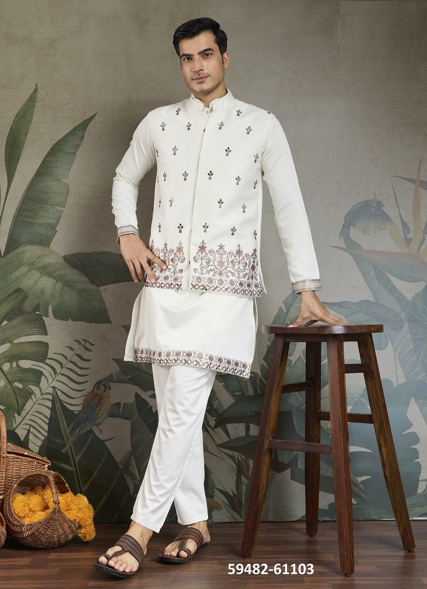 MAHARAJA MODE - Catalog # 59482 (Set of 5 Men's Ethnic Wear) by Brand DESI MUSE MAHARAJA MODE - Catalog # 59482 (Set of 5 Men's Ethnic Wear) by Brand DESI MUSE