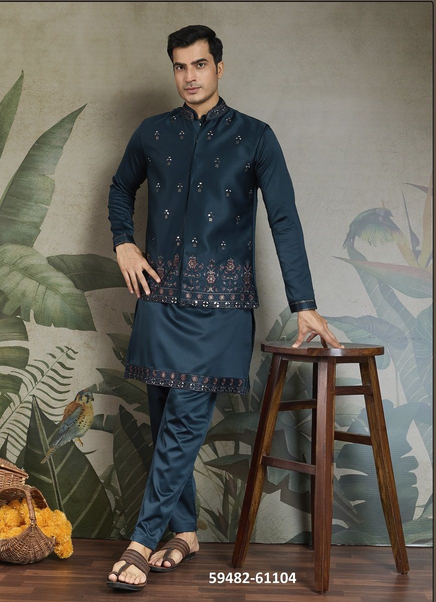 MAHARAJA MODE - Catalog # 59482 (Set of 5 Men's Ethnic Wear) by Brand DESI MUSE MAHARAJA MODE - Catalog # 59482 (Set of 5 Men's Ethnic Wear) by Brand DESI MUSE