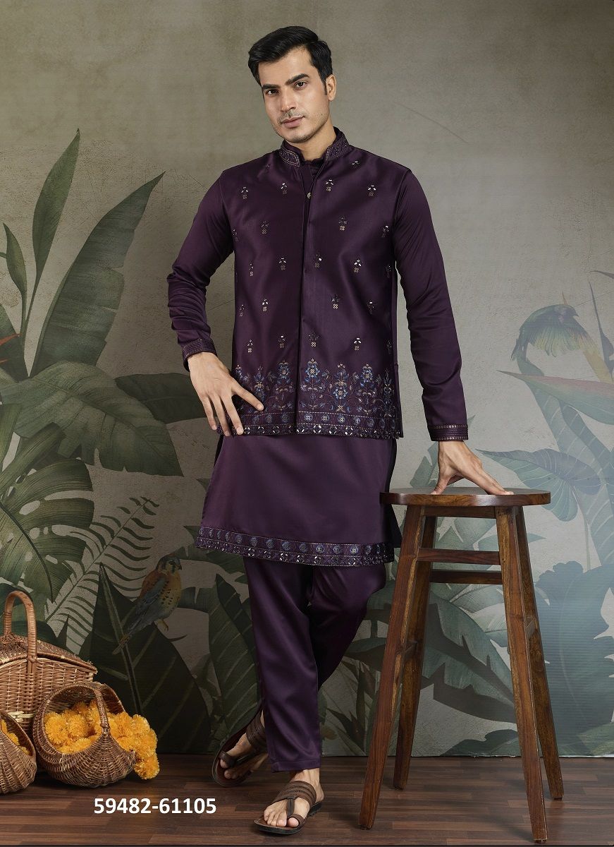 MAHARAJA MODE - Catalog # 59482 (Set of 5 Men's Ethnic Wear) by Brand DESI MUSE MAHARAJA MODE - Catalog # 59482 (Set of 5 Men's Ethnic Wear) by Brand DESI MUSE