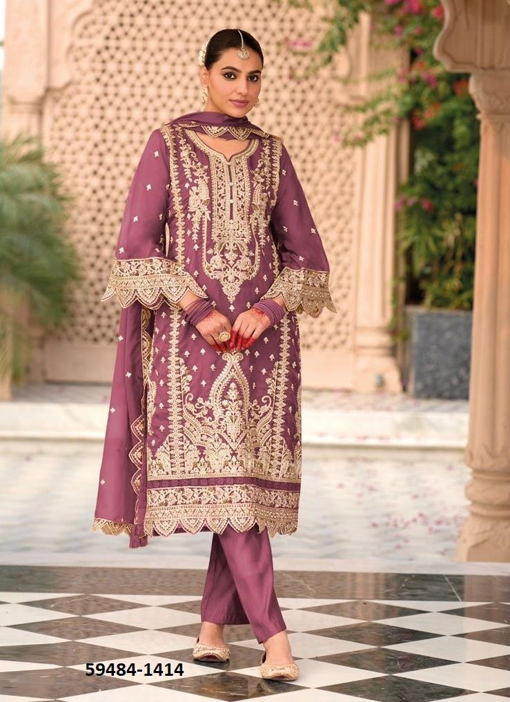 AANAYA 4 - Catalog # 59484 (Set of 4 Readymade Salwar Suits) by Brand ZAVERI WOMAN AANAYA 4 - Catalog # 59484 (Set of 4 Readymade Salwar Suits) by Brand ZAVERI WOMAN