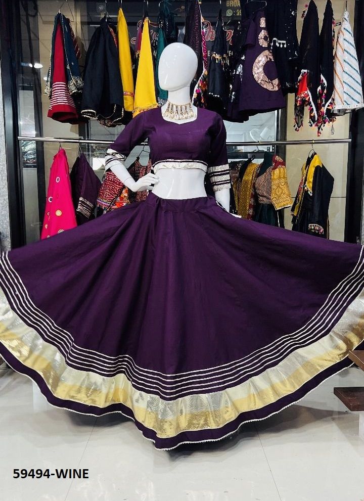 PUSHPA - Catalog # 59494 (Set of 6 Readymade Lehengas) by Brand AABHARAN PUSHPA - Catalog # 59494 (Set of 6 Readymade Lehengas) by Brand AABHARAN