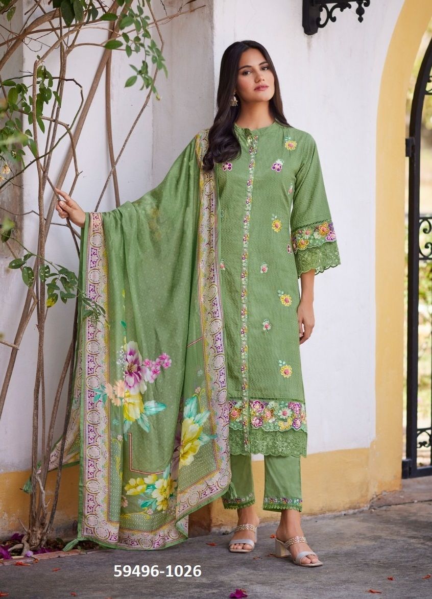 CASABELLA - Catalog # 59496 (Set of 6 Readymade Salwar Suits) by Brand PRM TRENDZ