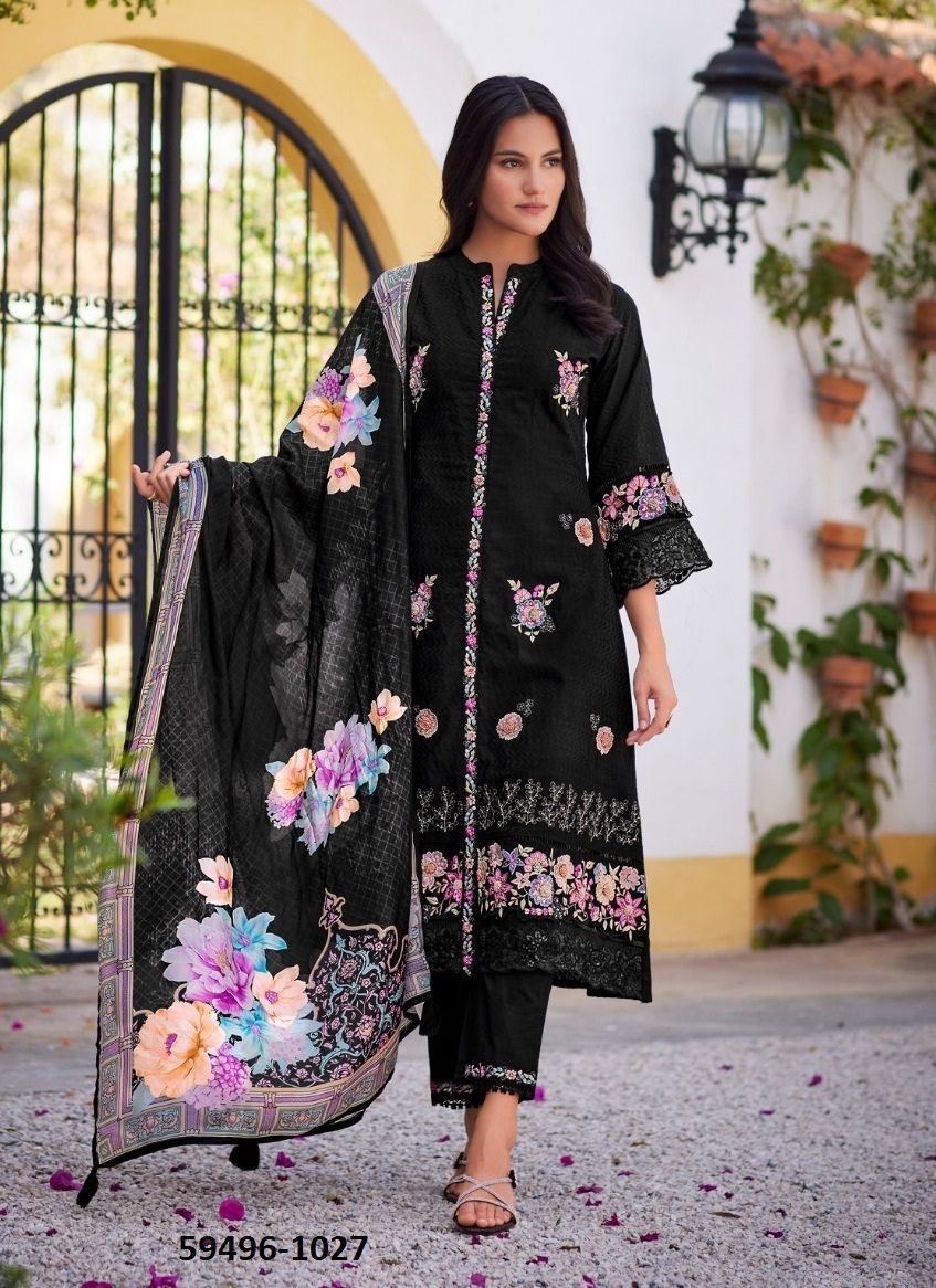 CASABELLA - Catalog # 59496 (Set of 6 Readymade Salwar Suits) by Brand PRM TRENDZ