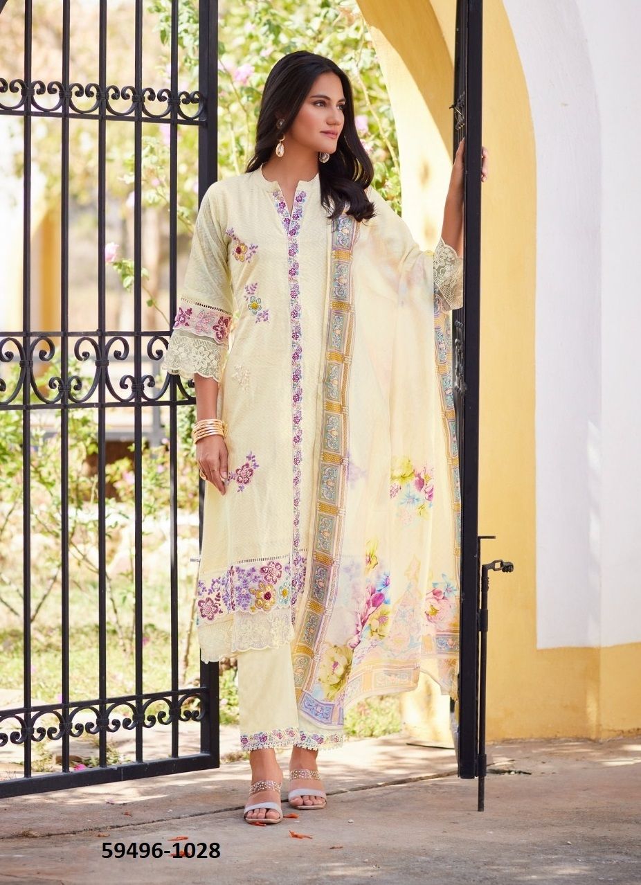 CASABELLA - Catalog # 59496 (Set of 6 Readymade Salwar Suits) by Brand PRM TRENDZ