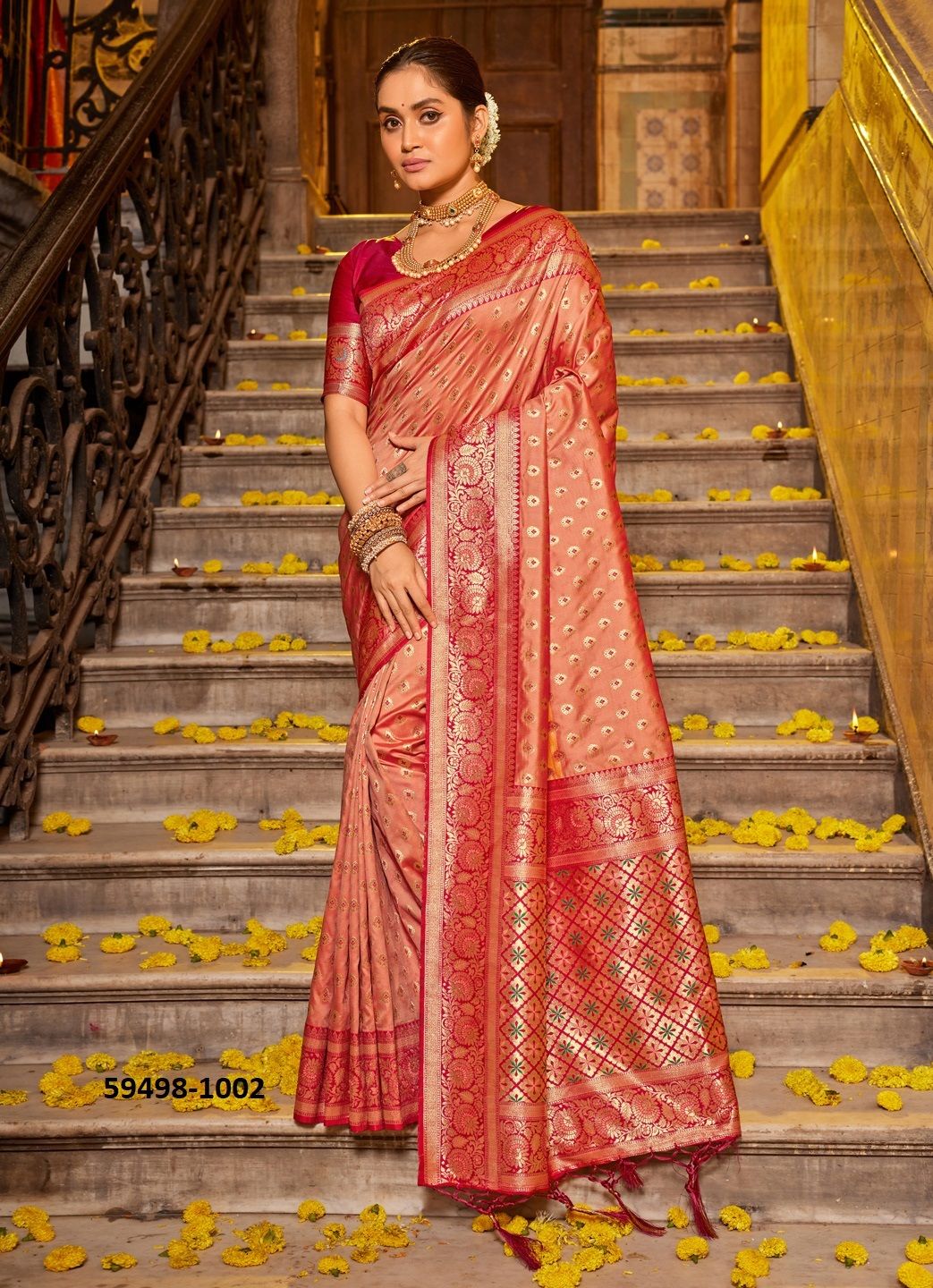 VAANI SILK - Catalog # 59498 (Set of 4 Sarees) by Brand DESI MUSE VAANI SILK - Catalog # 59498 (Set of 4 Sarees) by Brand DESI MUSE