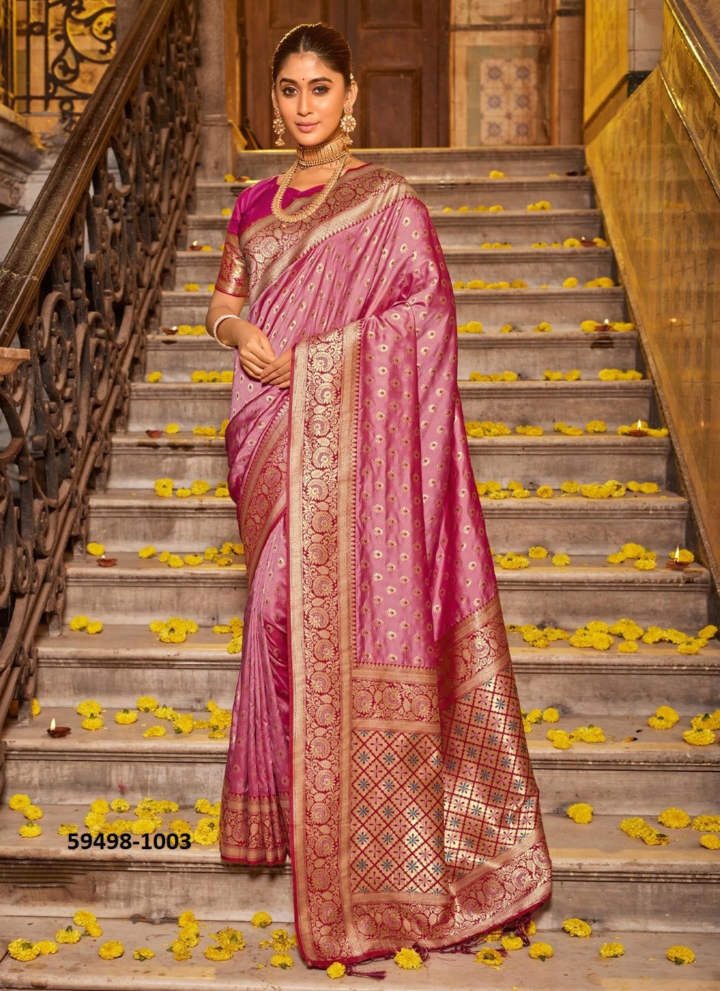 VAANI SILK - Catalog # 59498 (Set of 4 Sarees) by Brand DESI MUSE VAANI SILK - Catalog # 59498 (Set of 4 Sarees) by Brand DESI MUSE