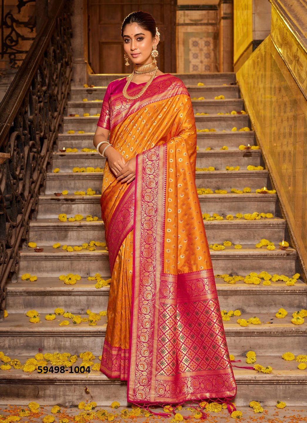 VAANI SILK - Catalog # 59498 (Set of 4 Sarees) by Brand DESI MUSE VAANI SILK - Catalog # 59498 (Set of 4 Sarees) by Brand DESI MUSE
